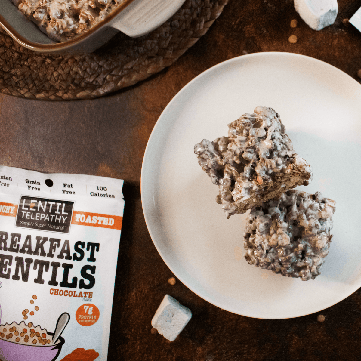 Lentil Telepathy Chocolate Breakfast Lentils – 3-Pack (4 oz Bags)