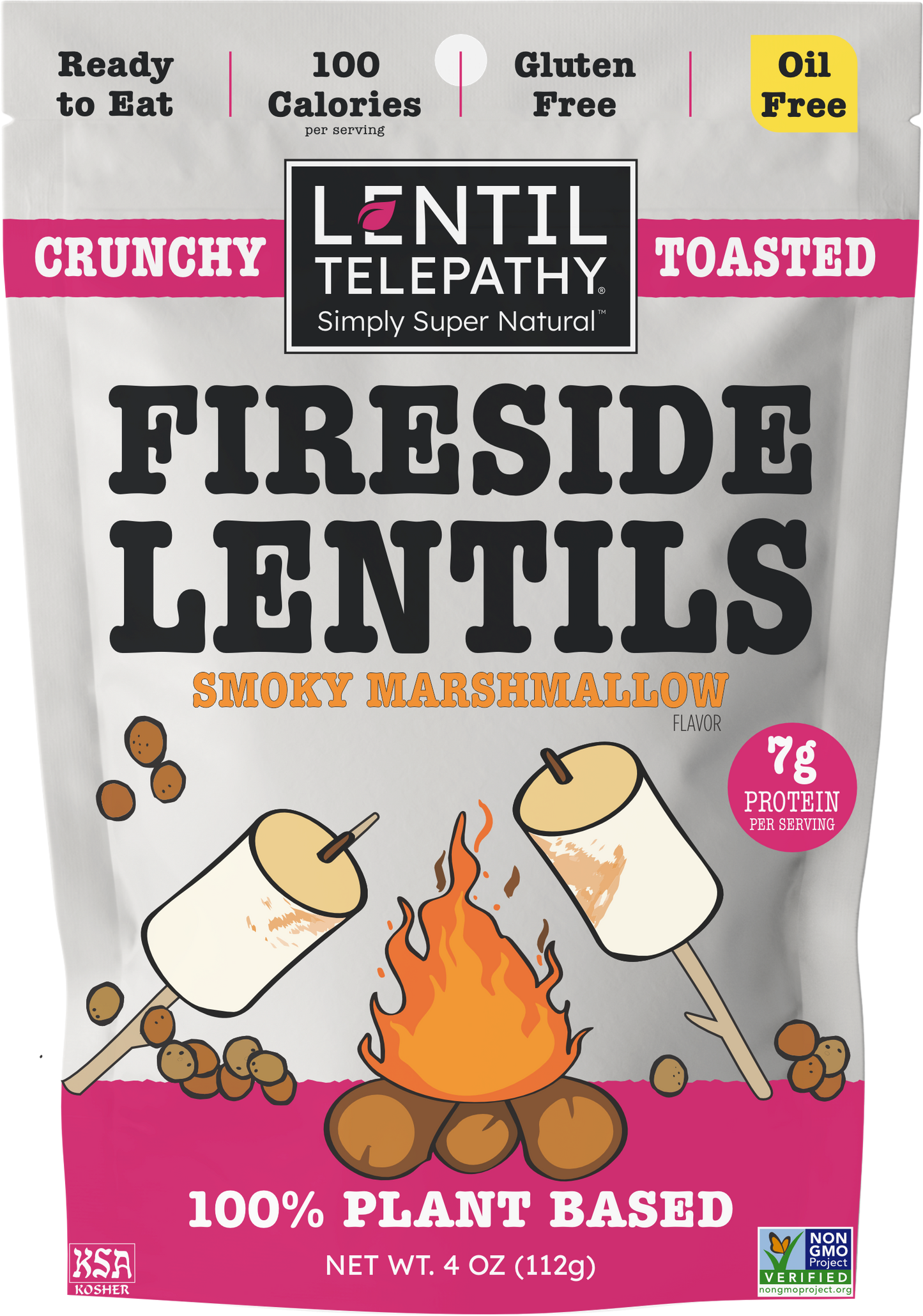 Fireside Smoky Marshmallow Crunchy Toasted Snack 1 Pack