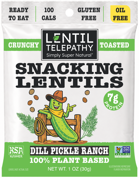 Lentil Telepathy Dill Pickle Ranch Crunchy Toasted Snacks