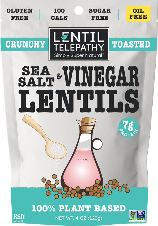 Lentil Telepathy Salt & Vinegar Toasted Lentil Snack