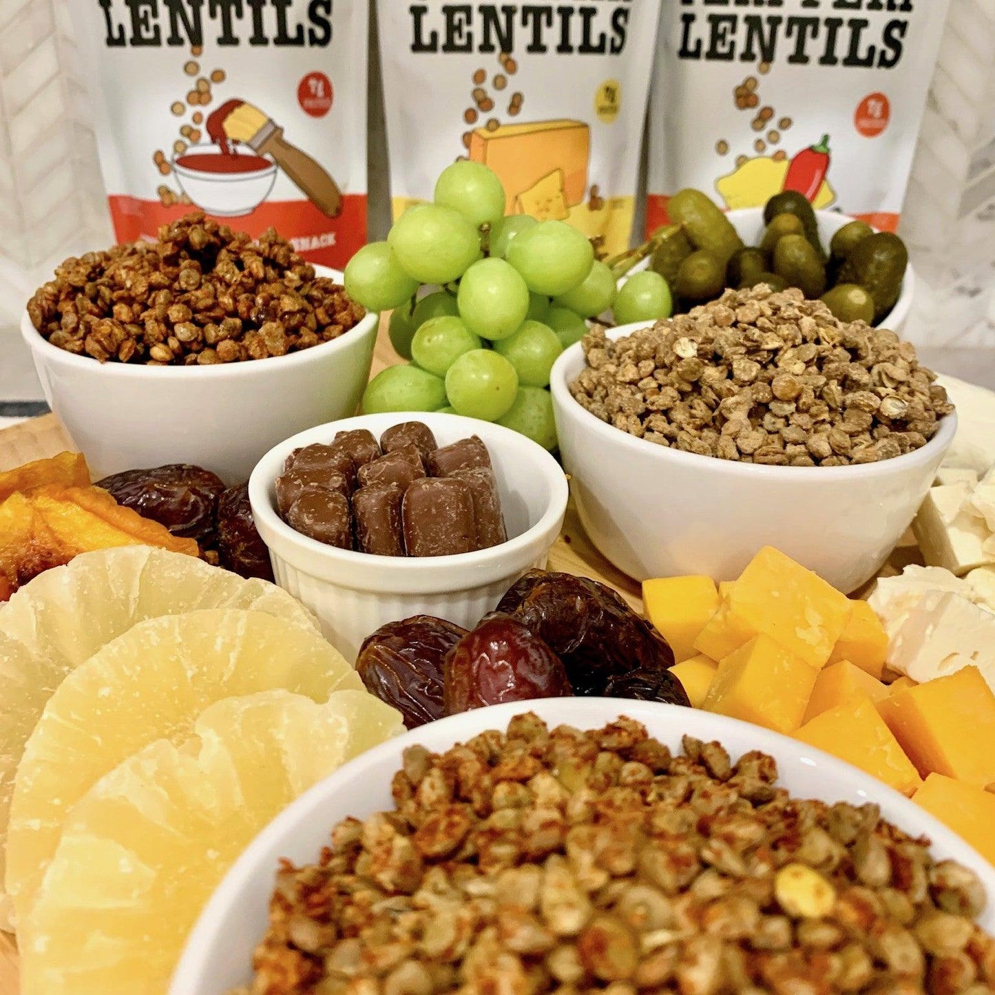 Lentil Telepathy Tangy BBQ (Barbeque) Crunchy Toasted Snacks - Lentil Telepathy