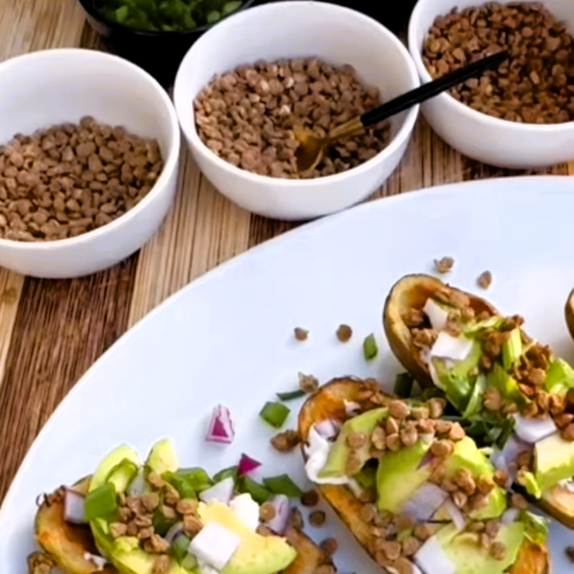 Lentil Telepathy Tangy BBQ (Barbeque) Crunchy Toasted Toppers 3 Pack.