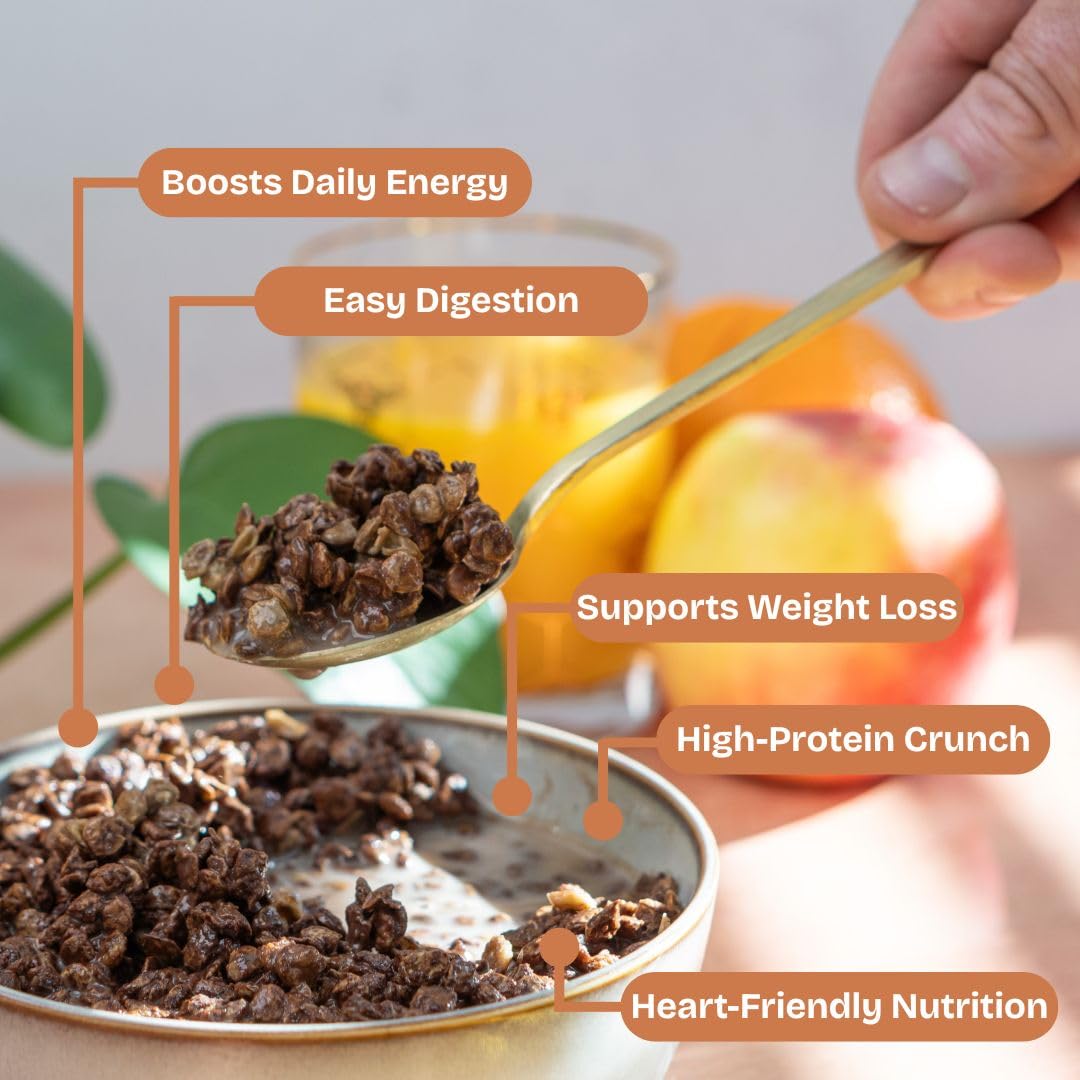 Lentil Telepathy Healthy Breakfast High Protein Cereal or Granola Alternative, Plant-Based, Gluten-Free, Non-GMO, Vegan-Friendly, 4 Ounce Bags
