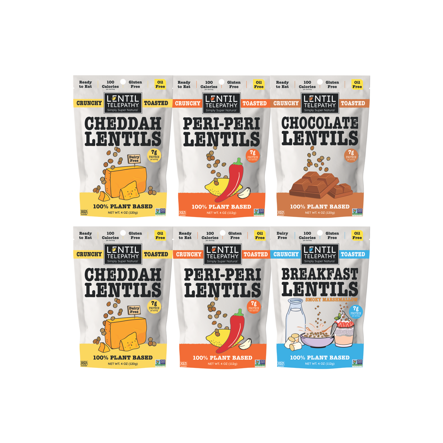Lentil Telepathy MultiPack 4oz Bags