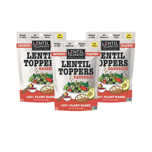 Lentil Telepathy Tangy BBQ (Barbeque) Crunchy Toasted Toppers