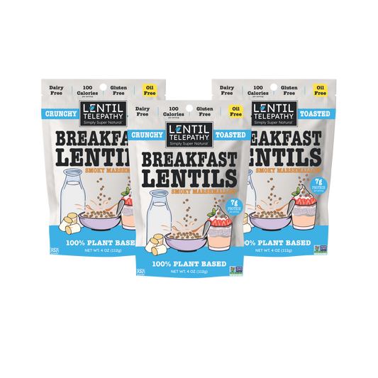 Lentil Telepathy Smoky Marshmallow Crunchy Toasted Breakfast Lentils and Dessert Topper