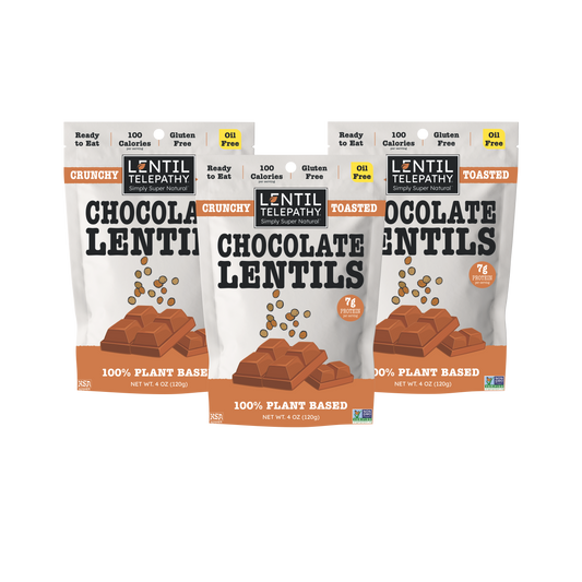 Lentil Telepathy Chocolate Crunchy Toasted Snack