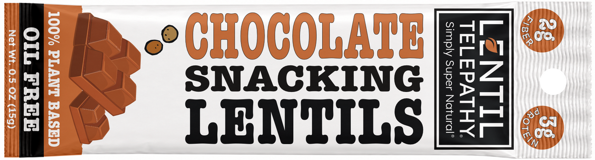 Lentil Telepathy Chocolate Crunchy Lentil Snack
