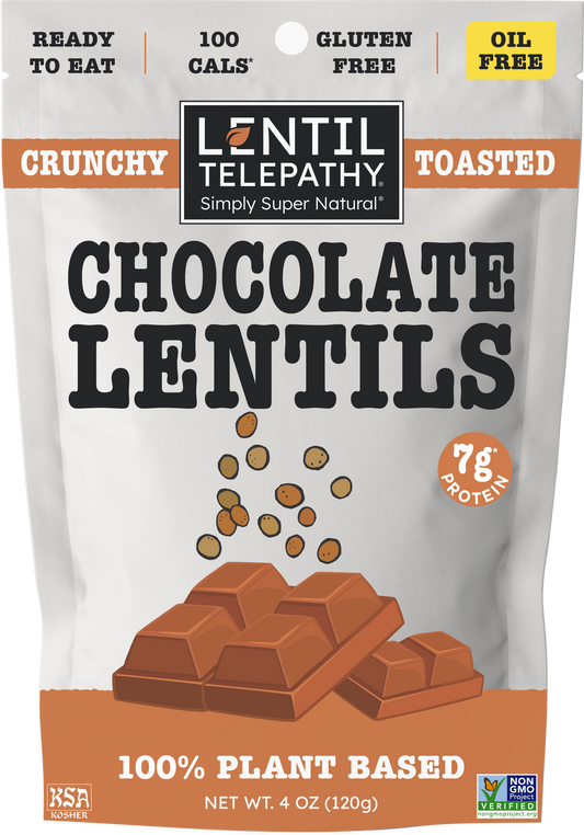 Lentil Telepathy Chocolate Crunchy Lentil Snack