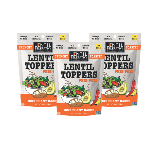 Lentil Telepathy Peri-Peri Chili Lemon Crunchy Toasted Toppers