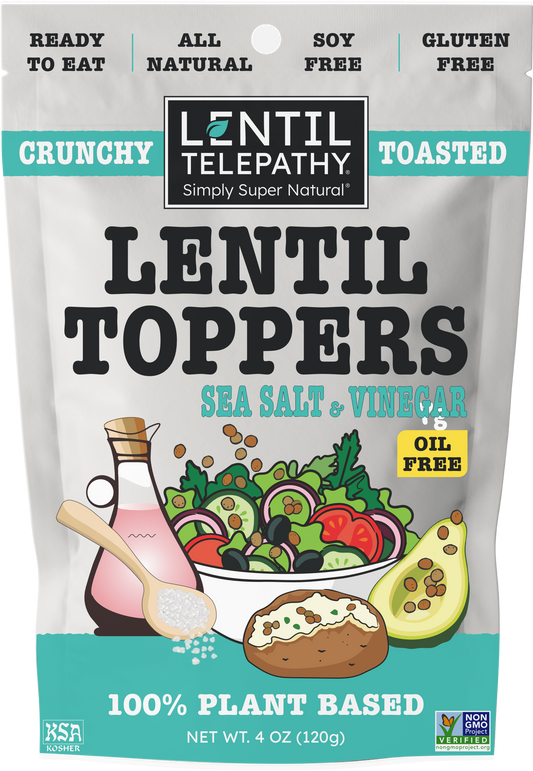 Lentil Telepathy Sea Salt & Vinegar Crunchy Toasted Topper