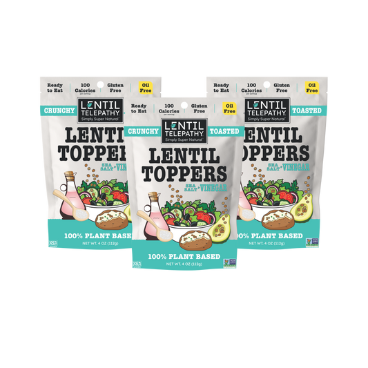 Lentil Telepathy Sea Salt & Vinegar Crunchy Toasted Topper