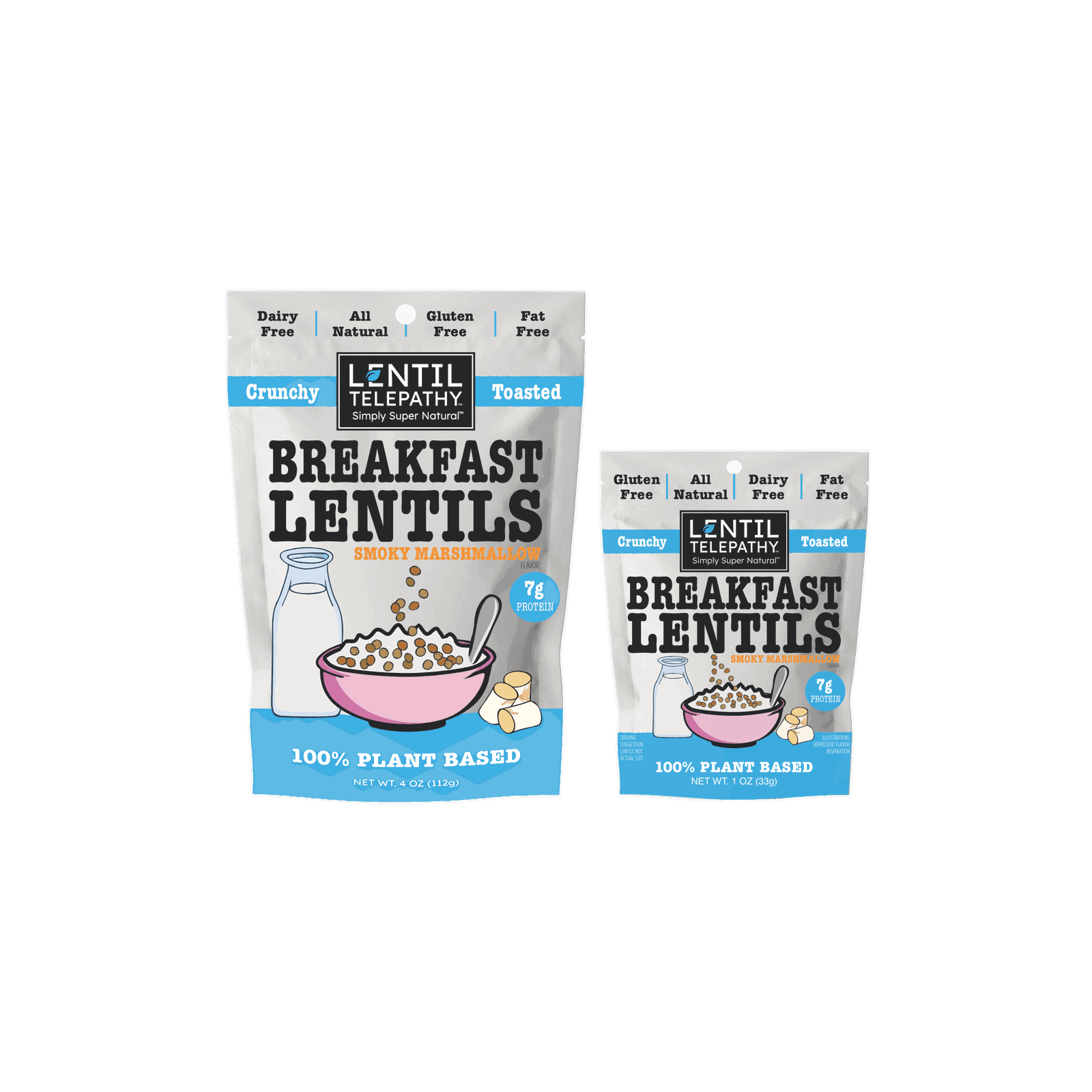 Lentil Telepathy Smoky Marshmallow Crunchy Toasted Breakfast Lentils and Dessert Topper - Lentil Telepathy
