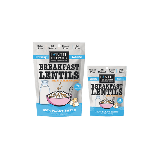Lentil Telepathy Smoky Marshmallow Crunchy Toasted Breakfast Lentils and Dessert Topper - Lentil Telepathy
