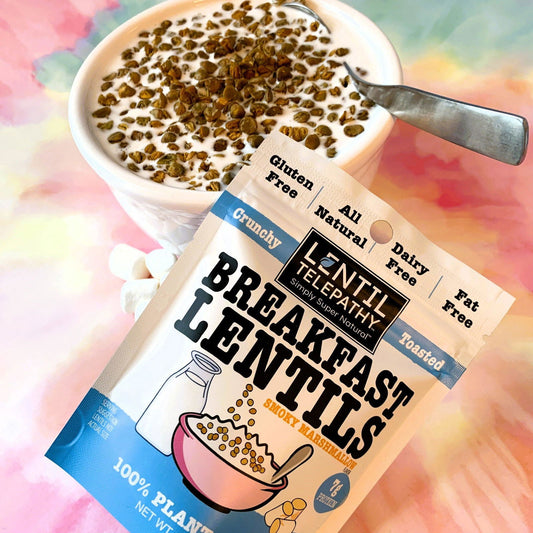 Lentil Telepathy Smoky Marshmallow Crunchy Toasted Breakfast Lentils and Dessert Topper - Lentil Telepathy