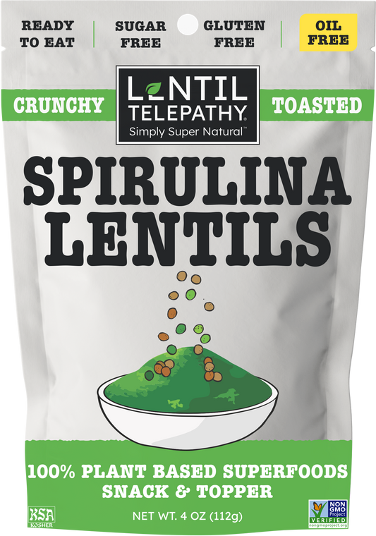 Lentil Telepathy Spirulina Crunchy Lentil Snack & Topper