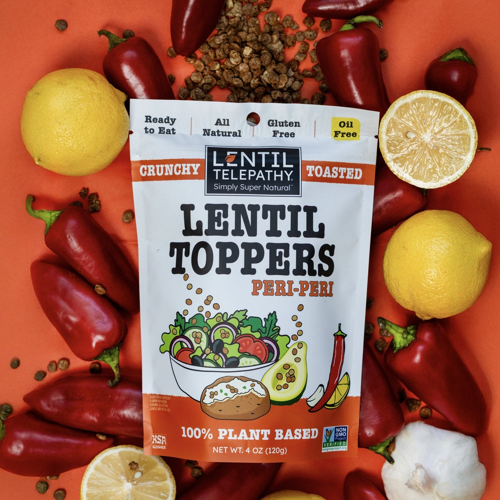 Lentil Telepathy Peri-Peri Chili Lemon Crunchy Toasted Toppers 3 Pack