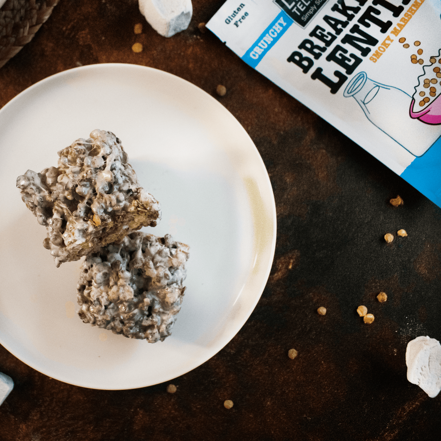 Lentil Telepathy Smoky Marshmallow Crunchy Toasted Breakfast Lentils & Dessert Topper 3 Pack